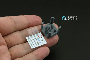 MiG-21MF (Gorkiy plant) 3D-Printed & coloured Interior on decal paper (Eduard) (with 3D-printed resin parts)