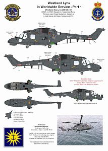 Decal 1/72 Westland Lynx in Worldwide Service Part 1 (AGM)