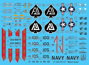 Decal 1/48 F-14A VF-41 Black Aces (HAD)