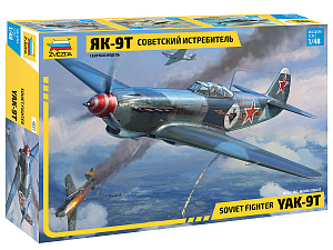 Model kit 1/48 Yakovlev Yak-9T with Cannon (Zvezda)