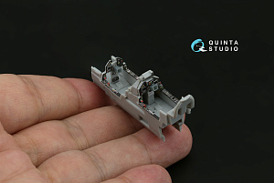 Mirage 2000D 3D-Printed & coloured Interior on decal paper (Modelsvit) (with 3D-printed resin part)