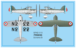 Model kit 1/72Spad 510 at war The Spad 510 (Frrom-Azur)