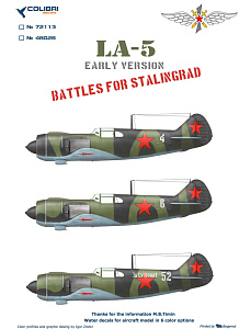 Decal 1/48 La-5 Early (Colibri Decals)