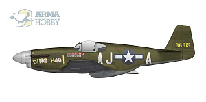 Model kit 1/72 North-America P-51B/P-51C Mustang (Arma Hobby)