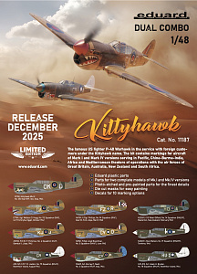 Model kit 1/48 Curtiss KITTYHAWK DUAL COMBO (LIMITED!) (Eduard kits)