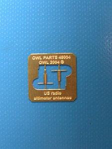 Photo Etching Kit 1/48 Radar Altimeter Antennaes USMC for F6F and F4U (Owl Decals)