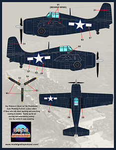 Decal 1/48  'Colors and Markings of US Navy Grumman Wildcats Part 1' (Furball Aero-Design)
