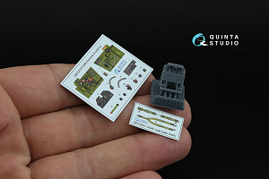 P-40N Warhawk 3D-Printed & coloured Interior on decal paper (Academy) (with 3D-printed resin parts)