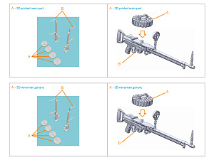 Type 92 Machine Gun, 2 pcs (for all kits)