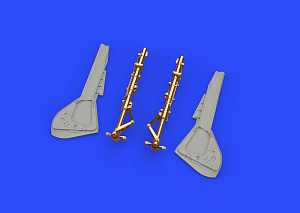 Aircraft detailing sets (metal) 1/48 Focke-Wulf Fw-190A-8 undercarriage legs BRONZE (designed to be used with Eduard kits)