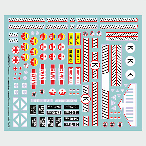 Decal 1/43 Set of GSVG/ZGV decals (part #1) (ASK)