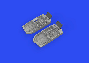 Additions (3D resin printing) 1/48  Grumman F6F Hellcat wheel bays 3D-Printed (designed to be used with Eduard kits) 