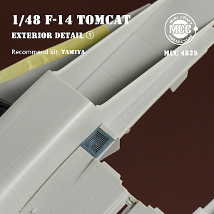 Additions (3D resin printing) 1/48 Grumman F-14 Tomcat Exterior Details Part 1. 1 set of F-14 exterior details