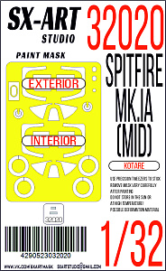 Paint Mask 1/32 Spitfire Mk. I (Kotare)