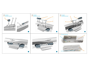 Su-30SM Complete Wheel Wells (Zvezda) (with 3D-printed resin parts)