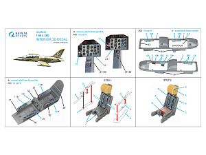L-39C 3D-Printed & coloured Interior on decal paper (Special Hobby)