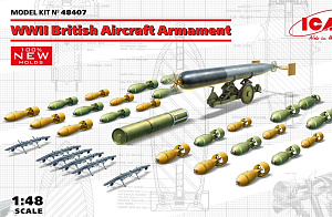 Diorama bases 1/48 British WWII Aircraft Armament (ICM) 
