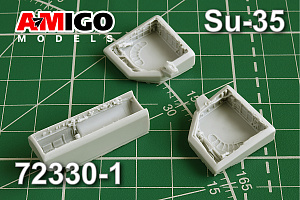 Additions (3D resin printing) 1/72 Su-35 aircraft landing gear niches (Amigo Models) 