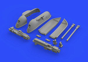 Additions (3D resin printing) 1/48 Messerschmitt Bf-109G-6 gun pods (designed to be with Tamiya kits)