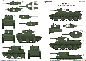 Decal 1/72 BT-7 (Colibri Decals)