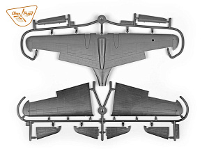 Model kit 1/48 H-75O Hawk (Clear Prop)