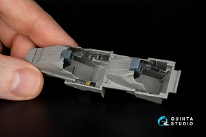 Dassault Rafale B 3D-Printed & coloured Interior on decal paper  (Revell) (with 3D-printed resin parts)