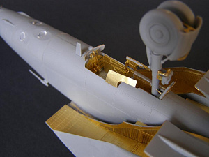 Photo Etching Kit Mikoyan MiG-25RBT/MiG-25RB/MiG-25PD/MiG-25RBF air intakes (designed to be used with ICM UA UK kits) (Metallic Details)
