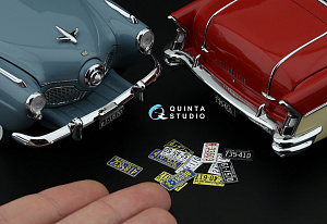 Southeastern U.S. License Plates 1950-1960 Pt.2 (All kits) (with metal base)