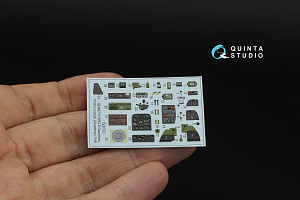 SBD-5 Dauntless/A-24B Banshee Pilot's cockpit 3D-Printed & coloured Interior on decal paper (Accurate Miniatures/Academy/etc)