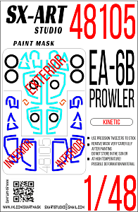 Paint Mask 1/48 EA-6B Prowler (Kinetic)