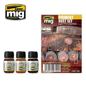 Pigment Rust Set (3x35mL) (Ammo Mig)