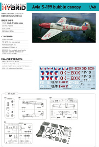 Model kit 1/48 Avia S-199 bubble canopy HYBRID edition kit (Eduard kits)
