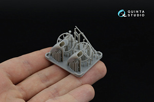 Ford GT40 Mark II 3D-Printed & coloured Interior on decal paper (Fujimi) (with 3D-printed resin parts)