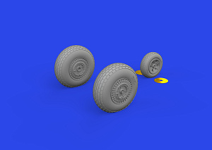 Additions (3D resin printing) 1/48 Martin B-26B Marauder wheels 1/48 (designed to be used with ICM kits)