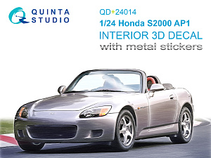 Honda S2000 AP1  3D-Printed & coloured Interior on decal paper (Tamiya) (with metal sticker parts)