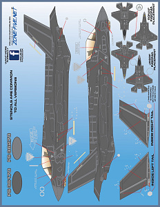 Decal 1/32 'F-35 Anthology, Big Scale Lightning IIs'  (Furball Aero-Design)