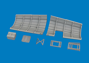 Additions (3D resin printing) 1/72 Supermarine Spitfire Mk.V radio compartment (3D-Printed) 1/72 (designed to be used with Eduard kits)