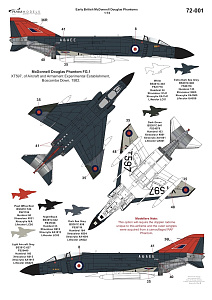 Decal 1/72 Early British McDonnell-Douglas Phantoms (Linden Hill)