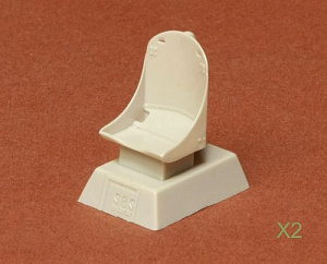 Additions (3D resin printing) 1/48 Grumman F6F-3 Hellcat/F6F-5 Hellcat seat without harness (designed to be used with Eduard kits, Hasegawa, Hobby Boss and Monogram kits)
