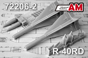 Additions (3D resin printing) 1/72 R-40D Air to Air missile (Advanced Modeling) 