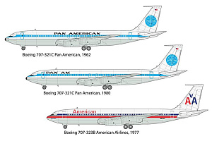 Model kit 1/144 Boeing 707-321 Pan American (Roden)