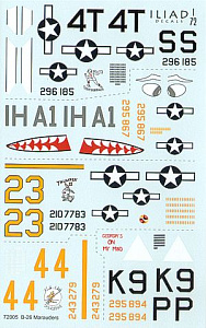 Decal 1/72 Martin B-26B Marauder (5) (Iliad Design)