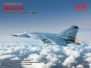 Model kit 1/72 Mikoyan MiG-25PD Soviet Training Aircraft (ICM)