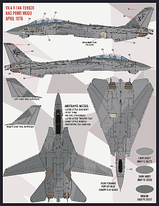 Decal 1/48 'Colors and Markings of US Navy Grumman F-14s Part VII'  (Furball Aero-Design)