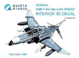 F-4G late 3D-Printed & coloured Interior on decal paper  (Meng)