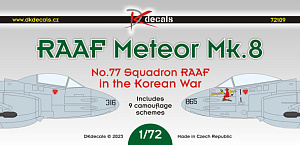 Decal 1/72 RAAF Meteor Mk.8s (DK Decals)
