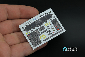 UH-1Y 3D-Printed & coloured Interior on decal paper (Academy) (Small version)