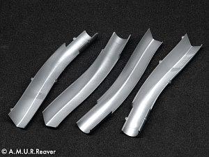 Additions (3D resin printing) 1/48 Air intakes and composite ducts for the SEPECAT Jaguar GR.1/Gr.1A model (A.M.U.R.Reaver) 