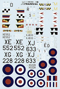 Decal 1/48 Hawker Hunter FGA.9/FR.10 (Xtradecal)