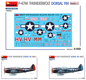 Model kit 1/48 Republic P-47M THUNDERBOLT. DORSAL FIN. (MiniArt)